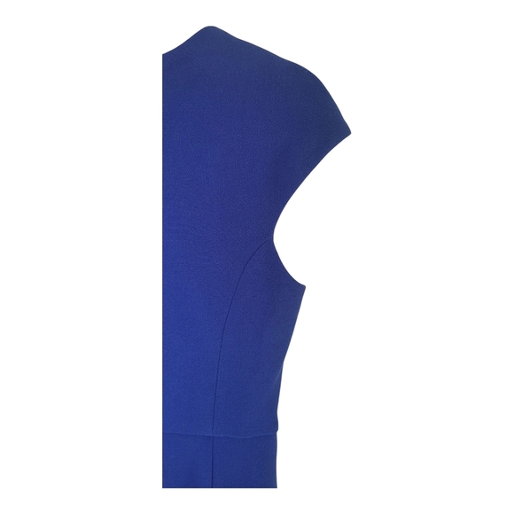 Badgley Mishka Collection royal blue cocktail dress cap sleeves bow detail sz 8 - Picture 3 of 9